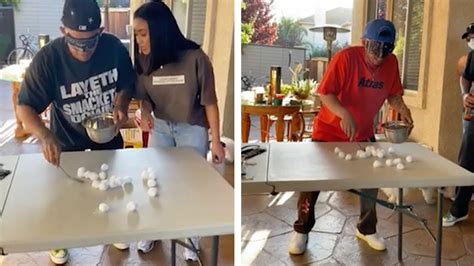 Family Play Hilarious Cotton Ball Challenge Game - YouTube