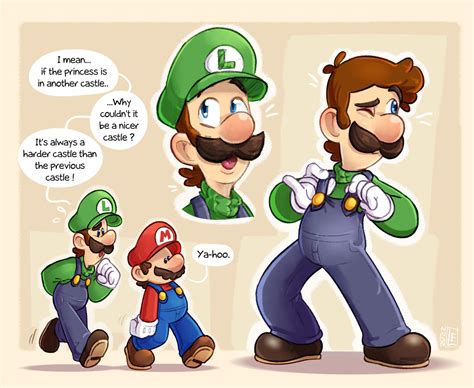 Super Mario : Luigi Sketches by FrancoisL-Artblog on DeviantArt