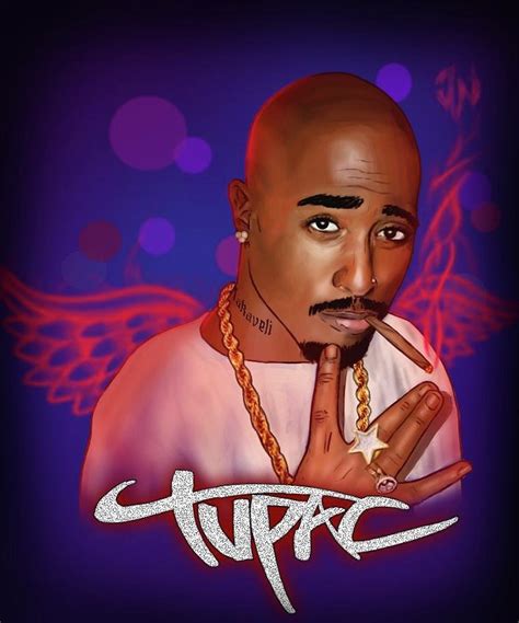 Tupac Digital Art by Joshua Navarro