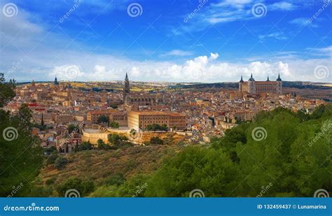 Toledo Skyline in Castile La Mancha Spain Stock Image - Image of spain, summer: 132459437