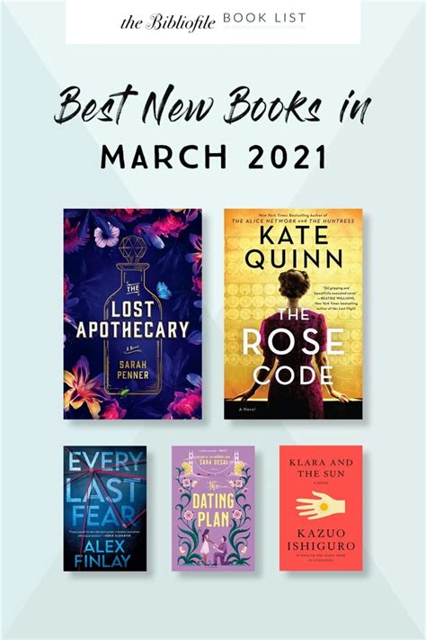 March 2021 Books – Upcoming New Releases - The Bibliofile