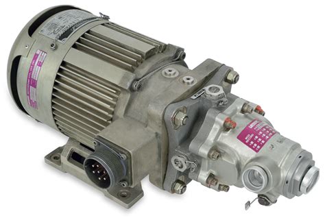 How does a pressure-compensated electric motor-driven axial piston hydraulic pump work? | GlobalSpec