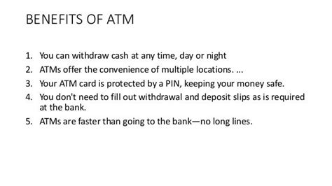 Security features of atm