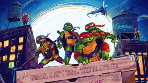 Download wallpaper 1366x768 2023 teenage mutant ninja turtles: mutant ...