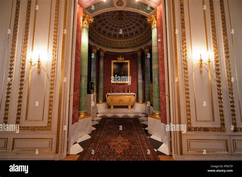 Poland, city of Warsaw, Royal Castle interior, The Small Chapel, Designed in 1776-77 by Domenico ...