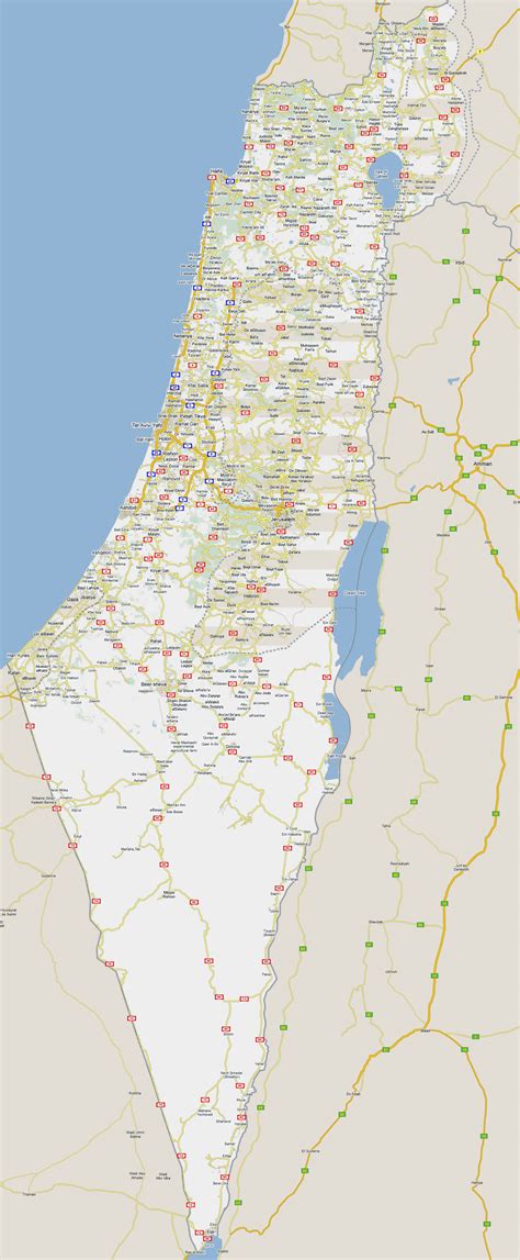 Maps of Israel | Detailed map of Israel in English | Tourist map of Israel | Road map of Israel ...
