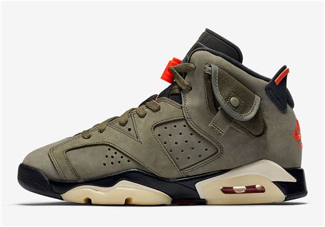 Jordan 6 Travis Scott Kids Shoes GS PS TD CQ3567-200 Release Info ...