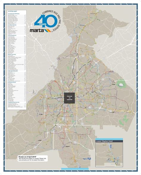 Atlanta Bus Route Map - Guide maps online Atlanta Bus Route Map | Route ...