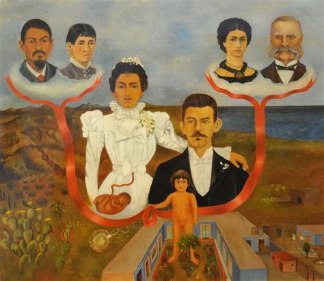 My Grandparents, My Parents, and I (Family Tree). Frida Kahlo (Mexican, 1907-1954). 1936. Oil ...