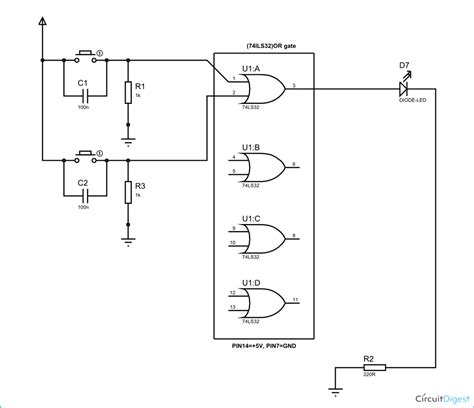 OR Gate Circuit Diagram Using IC 74LS32 22347 | Hot Sex Picture