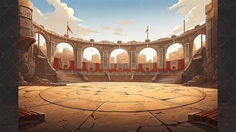 BACKGROUND - Stylized Battle Arena 1 in 2D Assets - UE Marketplace