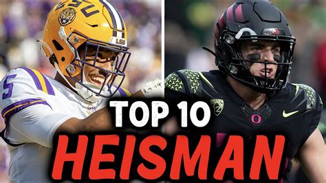 My HEISMAN TOP 10 after Week 8 - YouTube