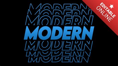 Modern Stroke Text Effect | Font Generator