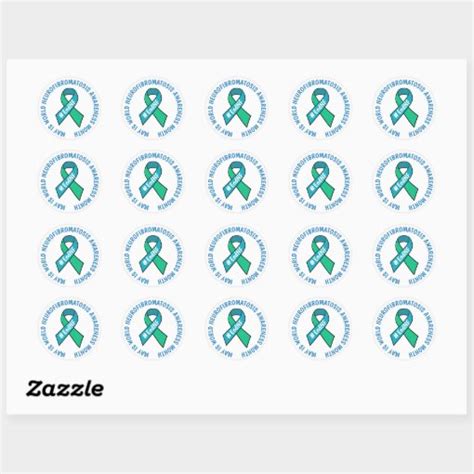 World Neurofibromatosis Awareness Month Classic Round Sticker | Zazzle