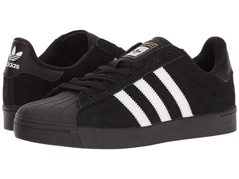 adidas Skateboarding Superstar Vulc ADV (Black/White/Black) Skate Shoes. Raise the stakes when ...