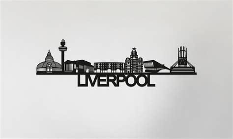 Liverpool Skyline Liverpool Gift Skyline Art - Etsy UK