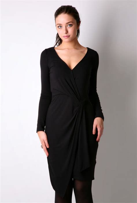 Black Wrap Dress | Dressed Up Girl