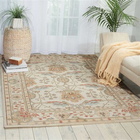 Nourison Walden Ivory Area Rug, 5'3" x 7'4" - Walmart.com - Walmart.com