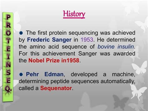 Protein and nucleic acid sequencing | PPT