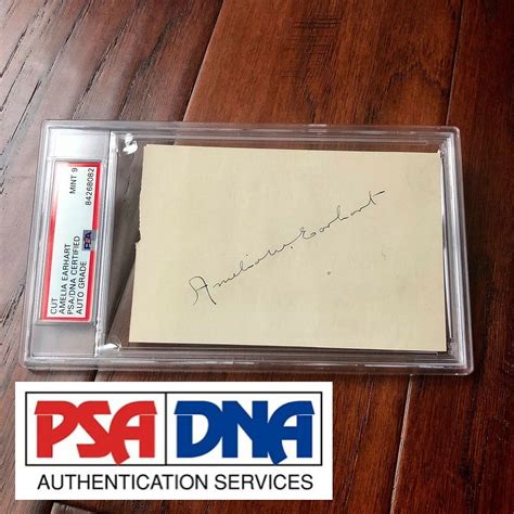 AMELIA EARHART * PSA/DNA Mint 9 * Encapsulated Autograph Full Signature ...