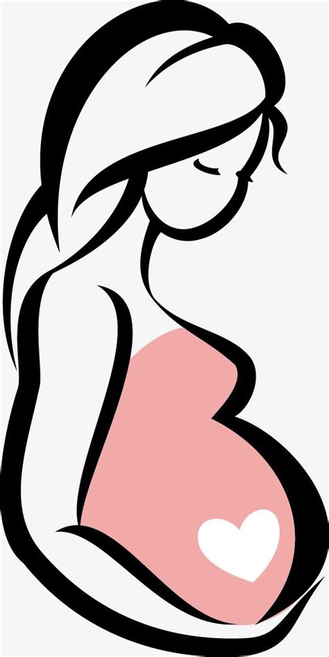 Vector,Mujer embarazada,Sketch Woman Silhouette, Silhouette Vector ...