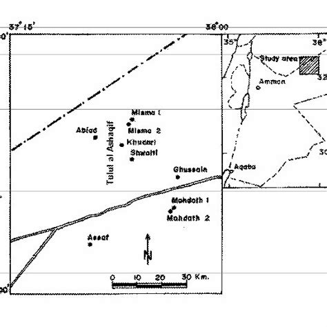 Location map of the study area and locations of the Biyar and locations ...