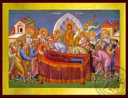 Dormition of Theotokos - Byzantine Icon | OramaWorld.com