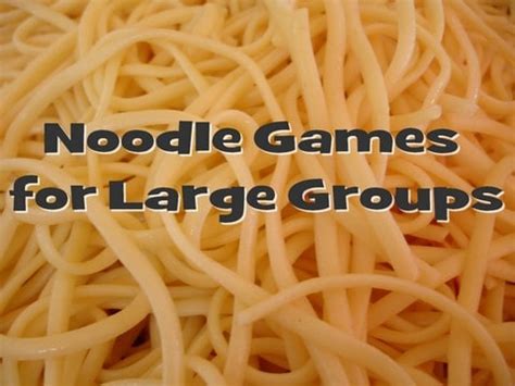 Kids Game Ideas Using Noodles?