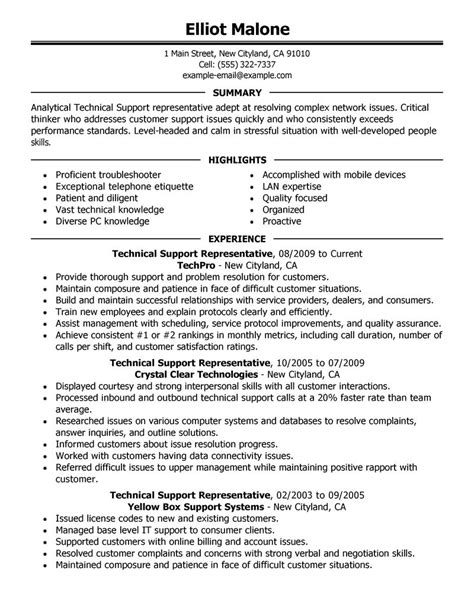 Technical Support Resume Examples | Computers & Technology Resume Samples | LiveCareer