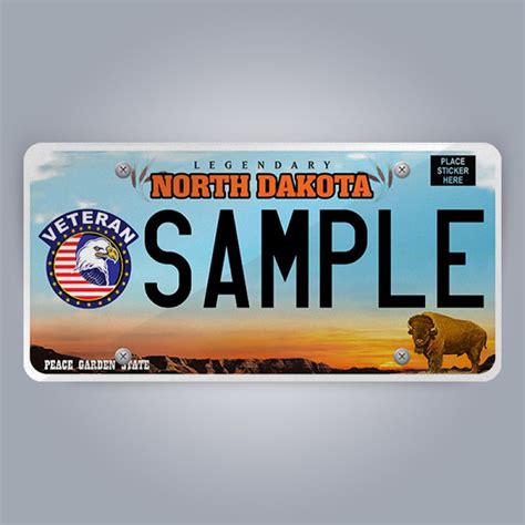 North Dakota License Plate Replica, reflective, new and legacy