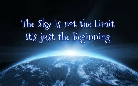 The Sky Is The Limit Motivational Wall Art Decorations nordicid.com