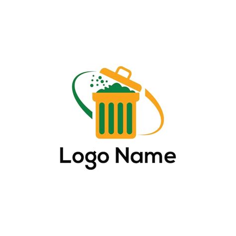 Premium Vector | Dustbin logo design