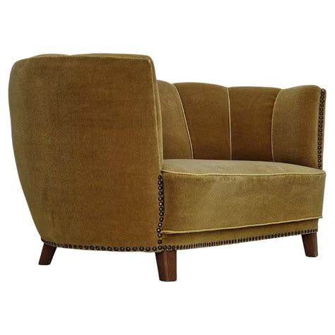 Vintage Danish 70s Patinated Light Tan 3 Seater Leather Sofa # 698 at 1stDibs