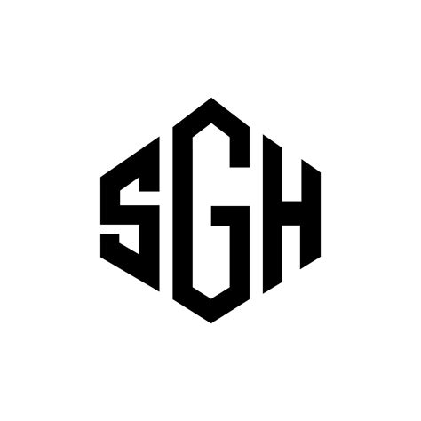 SGH letter logo design with polygon shape. SGH polygon and cube shape ...