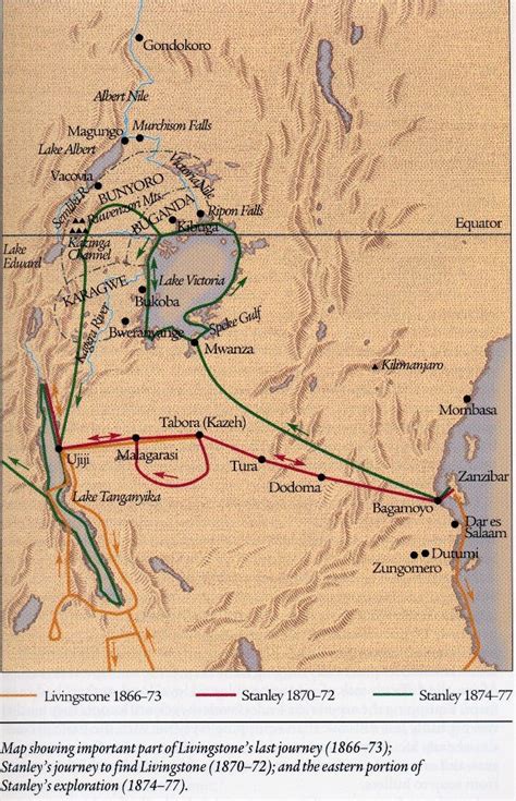 David Livingstone Map of Routes Click for larger image, use back button to return Africa Central ...