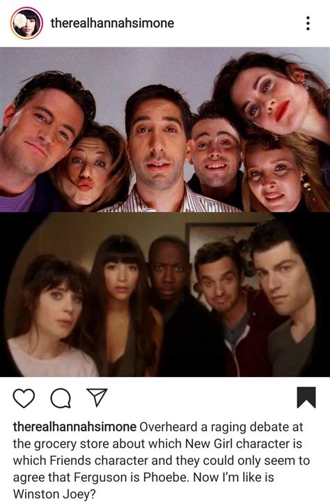 Which Friends characters are the new girl characters? : r/NewGirl