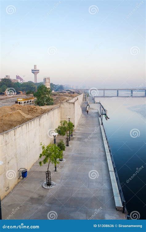 Sabarmati Riverfront Ahmedabad Night View Royalty-Free Stock Photo ...