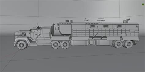 Sci fi semi-truck sci-fi truck 3D model | CGTrader