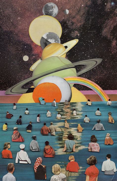 Retro futuristic magazine collage art by ben giles – Artofit