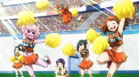 MHA UA Cheerleader | My hero academia episodes, Anime, Super hero costumes