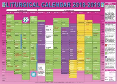 2021 Printable Liturgical Calendar Free ~ Liturgical Calendar Holy Week ...