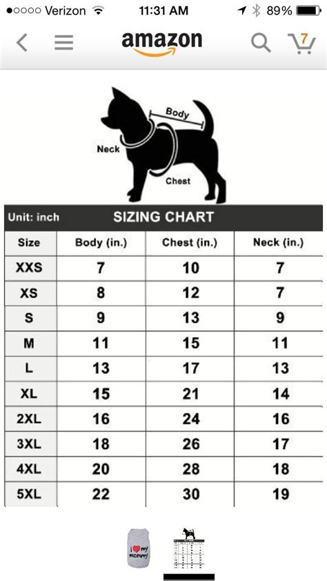 Dog Coat Size Chart By Breed