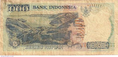 1000 Rupiah 1992/1994, 1992-2000 Issue - 1000 Rupiah - Indonesia ...