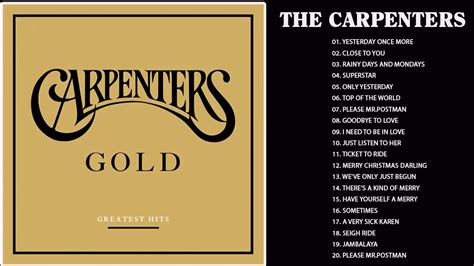 Carpenters Greatest Hits Collection Full Album - The Carpenter Songs ...