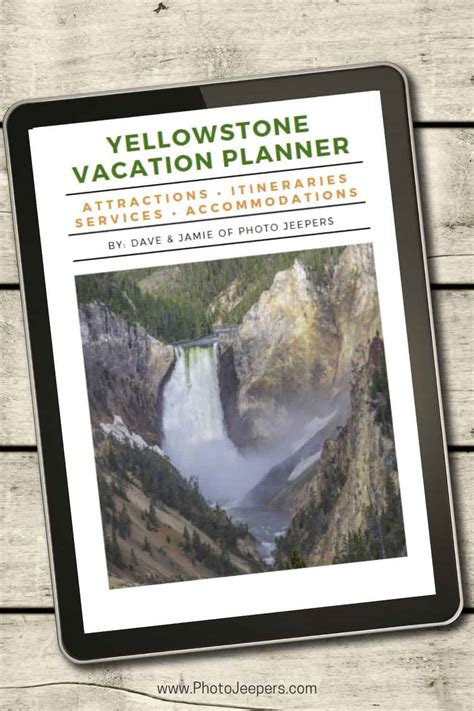 Yellowstone Vacation Planner (Digital Download) - PhotoJeepers