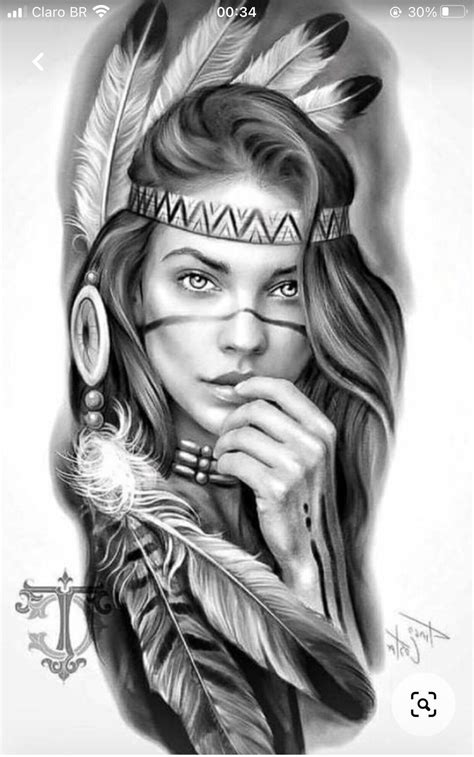 Red Indian Tattoo, Indian Women Tattoo, Indian Girl Tattoos, Indian ...