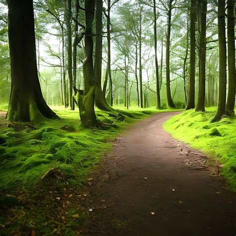 Peaceful Forest Path 301 Free Stock Photo - Public Domain Pictures