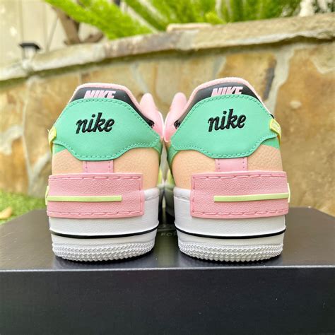 Nike Air Force 1 shadow white pink shoes Women’s... - Depop