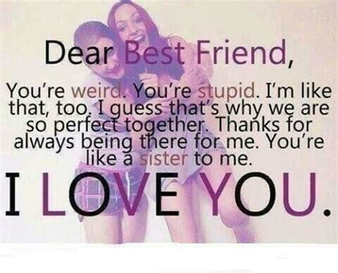 Bestie I Love You Best Friend Quotes | the quotes