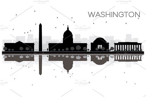 Washington DC City skyline ~ Illustrations ~ Creative Market